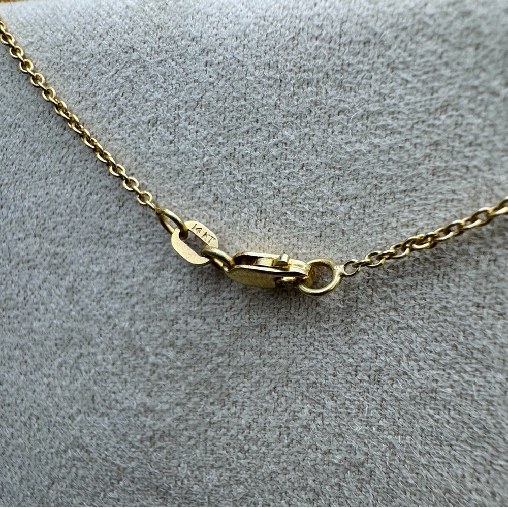 Solid 14k Gold Rolo Chain - Picture 4 of 4